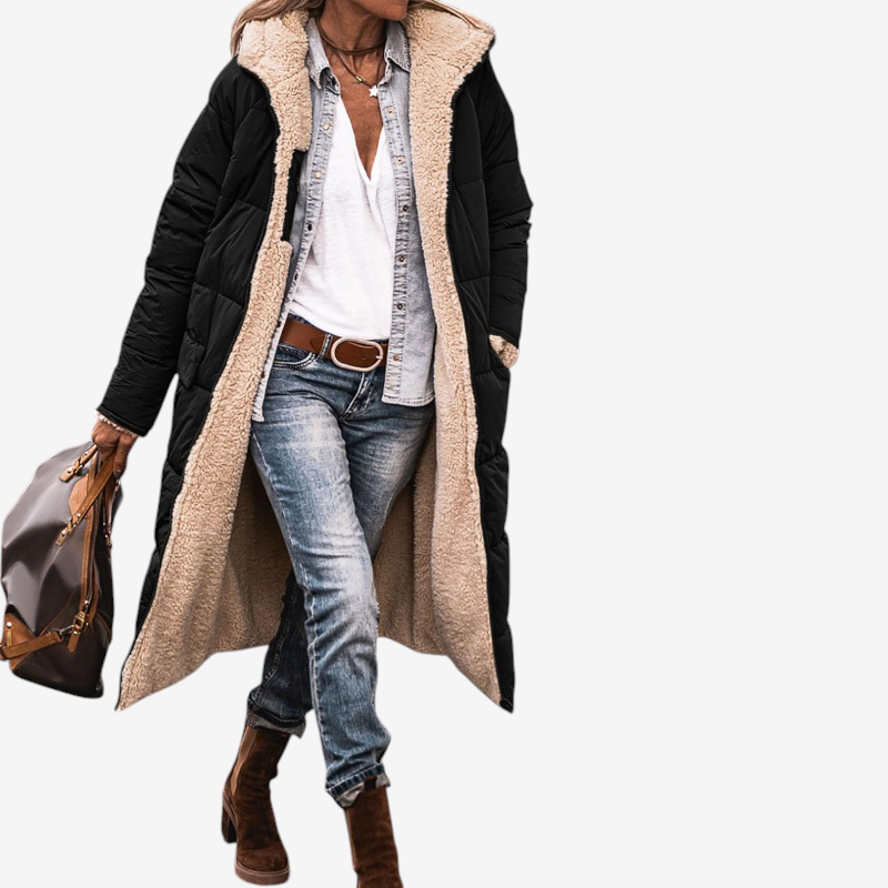 Women's Cozy Hooded Parka Coat