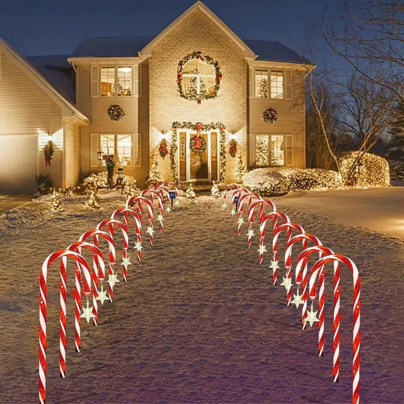 CandyGlow – LED Decoratieve Graslamp met Suikerstok Ontwerp Velani