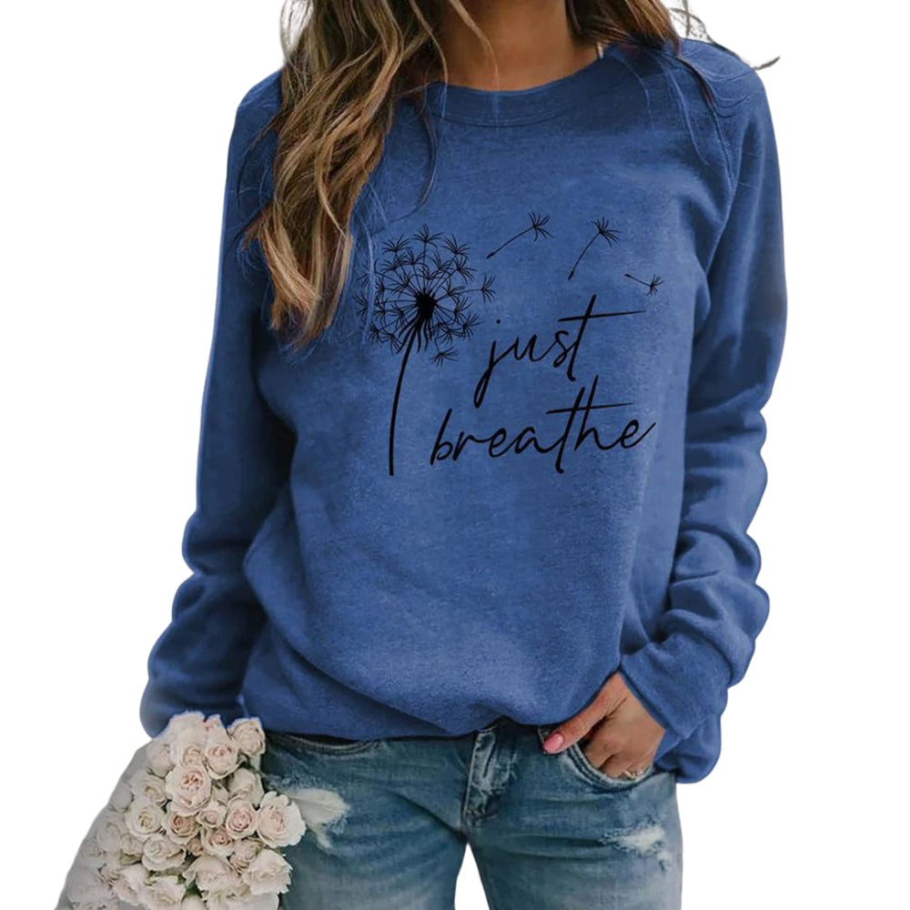 Diede – Sweatshirt met Print Ronde Hals en Lange Mouwen Velani