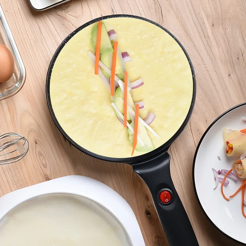 FlipEase – Pannenkoekenmaker met Handgreep en Knopbediening Velani
