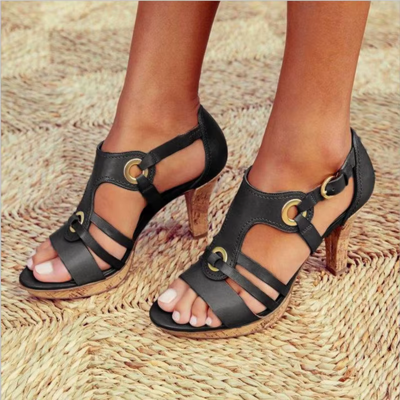 Women's Heeled Sandals with Pointed Toe
