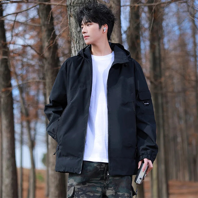 SkyHaven – Long Sleeve Jacket with Hood and Pockets