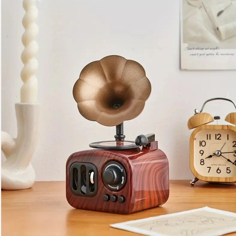 MelodyTale – Decorative Music Box with Gramophone Design