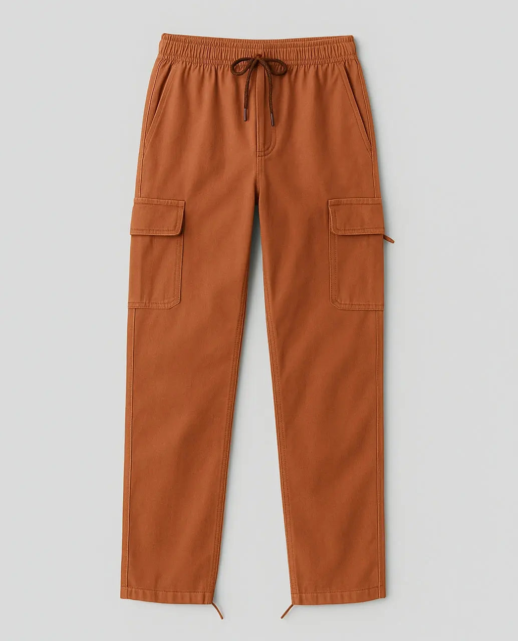 Katoenen Cargobroek Met Functionele Zakken-Pants-Velani-Orange-S-Velani