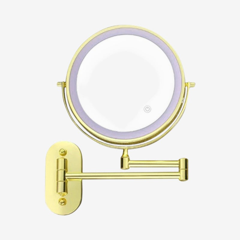 GlowMirror – Verstelbare Ronde Make-up Spiegel met Verlichting Velani