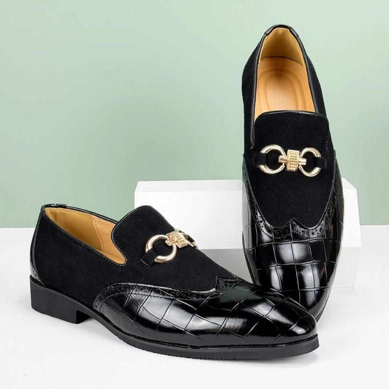 Daniel – Round Toe Shoes with Buckle Design