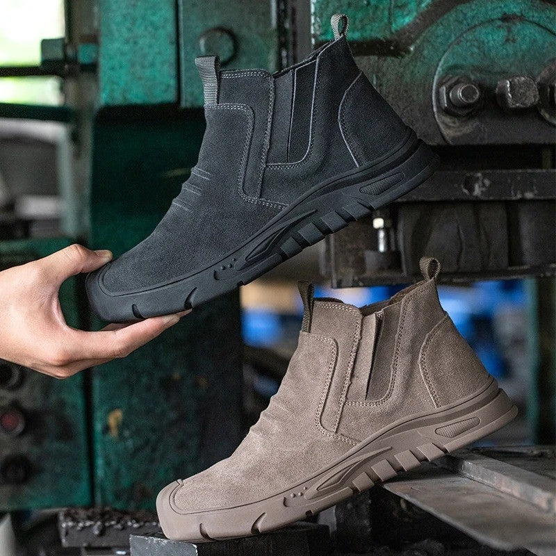 Liam – Round Toe Shoes with Anti Slip Grip Laceless Design