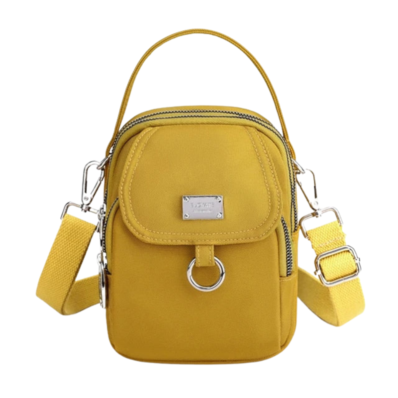 Emma – Handtas met Verstelbare Schouderband en Meerdere Ritsvakken Velani