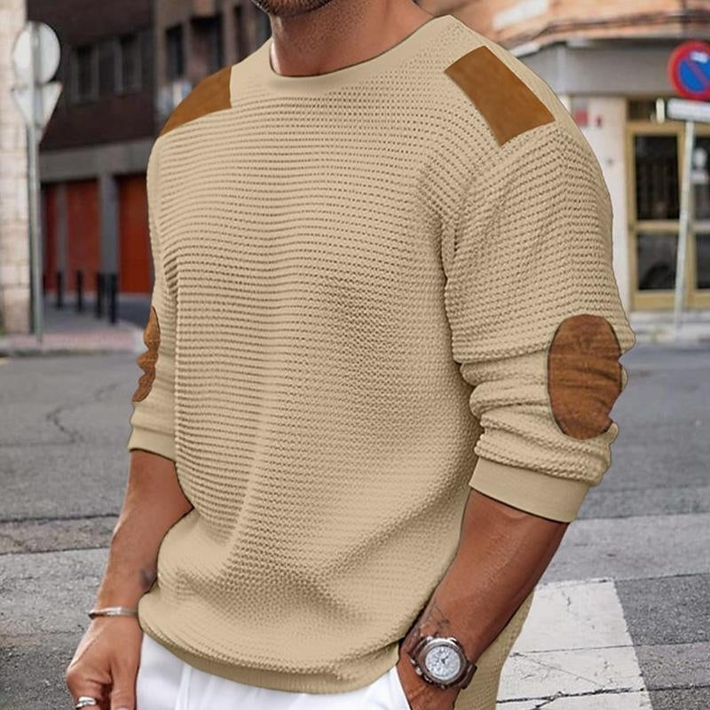 Daniel – Long Sleeve Sweater with Round Neck Design