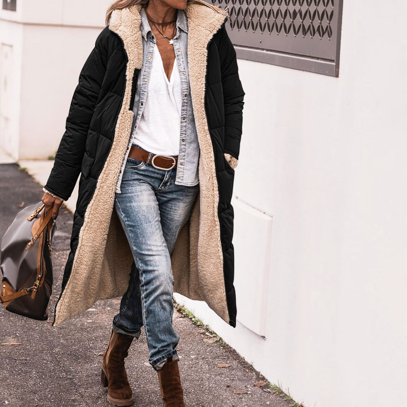 Women's Cozy Hooded Parka Coat