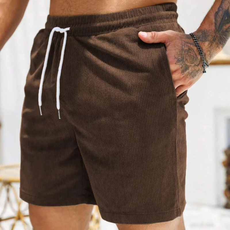 Men's Casual Drawstring Shorts with Pockets
