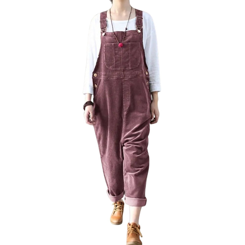 Lily – Mouwloze Jumpsuit met Wijde Pijpen en Verstelbare Gespsluiting Velani