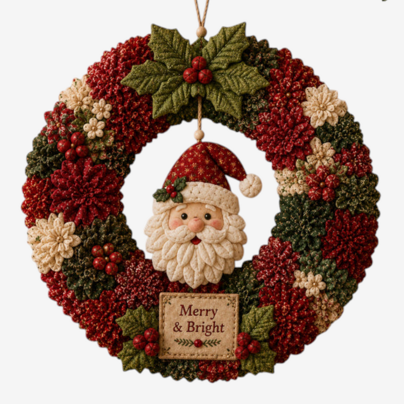 Wreathmas - 3D Christmas Wreath DIY Kit in Fabric