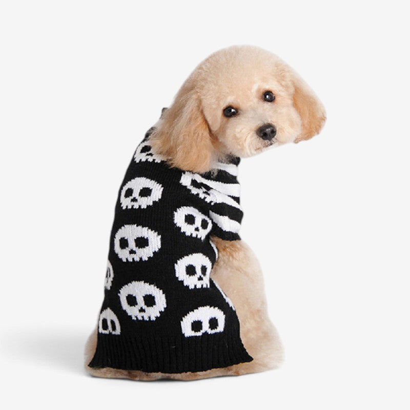 PawKnit - Spooky Pumpkin Dog Sweater