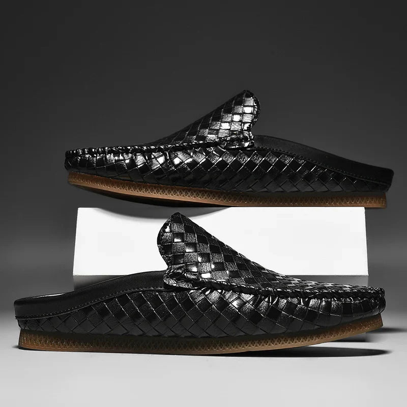 Willie – Slip-on halve slippers met lage zool Velani
