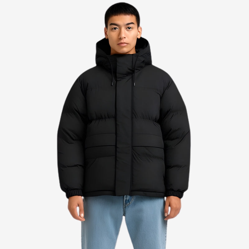 Kieran – Hooded Jacket with Long Sleeves and Ribbed Hem