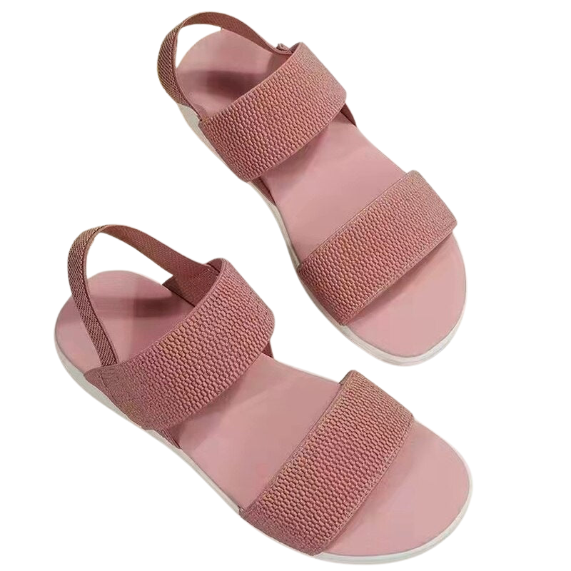 Arabella – Sandalen met Sleehak Bandjes en Mesh-Design Velani