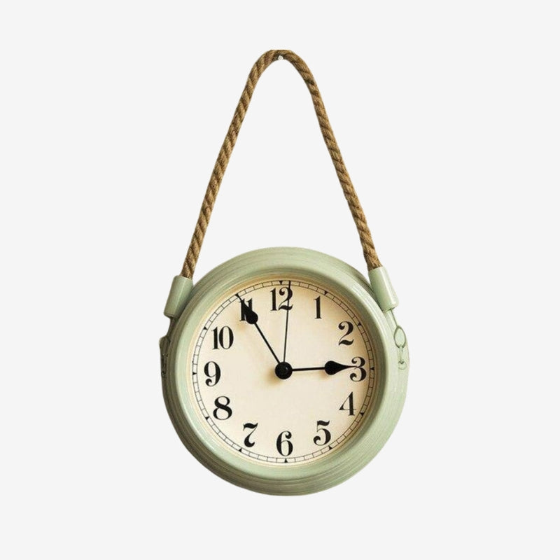 ChronoWave – Round Wall Clock with Clear Numbers & Hanging System