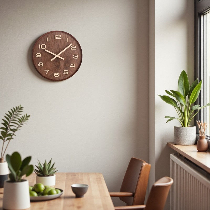 TimeView – Ronde Wandklok met Duidelijk Cijferontwerp Velani