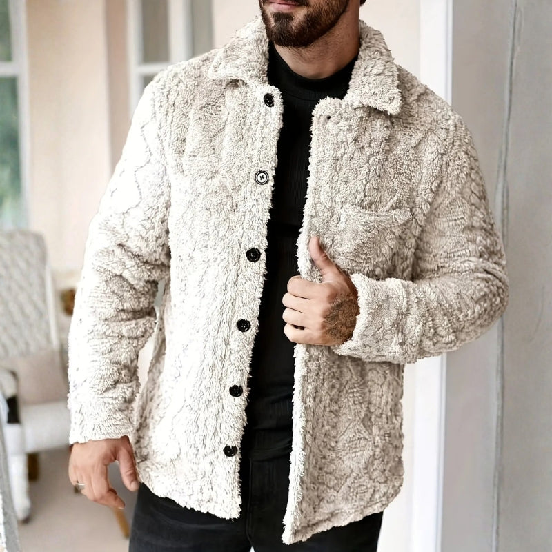 Oliver – Long Sleeve Jacket with Down Collar Design