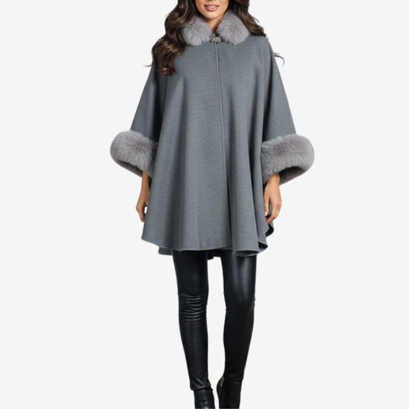 Elora – Chaqueta de manga larga holgada con pelo sintético