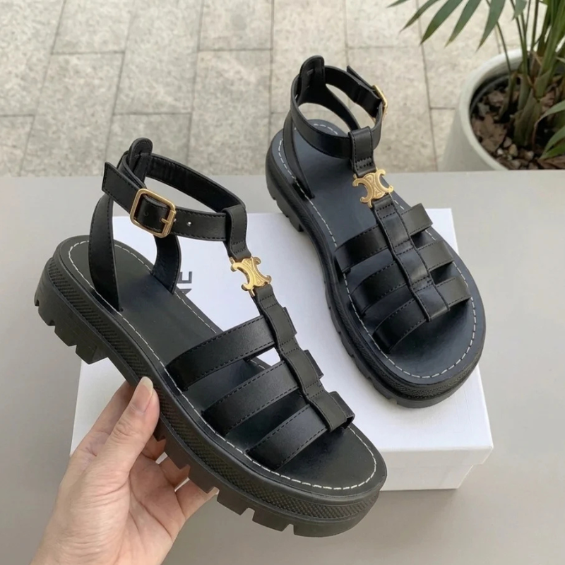 Womens Gladiator Sandals with Adjustable Ankle Strap