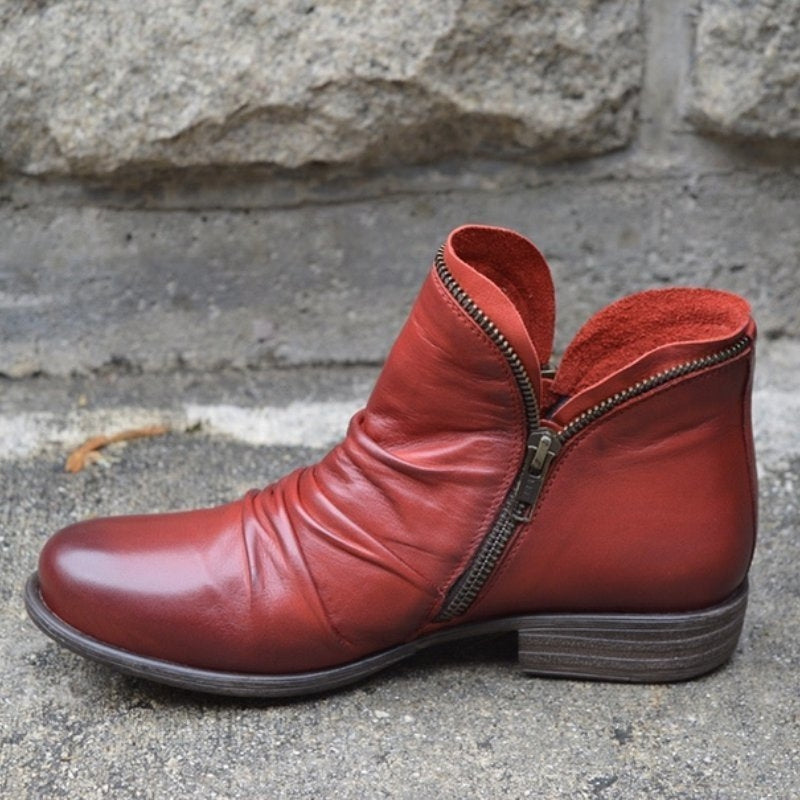 Women’s Pointed Toe Ankle Boots Thick Sole