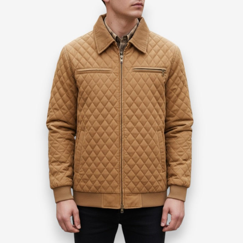 Nathan – Long Sleeve Jacket with Zipper Closure