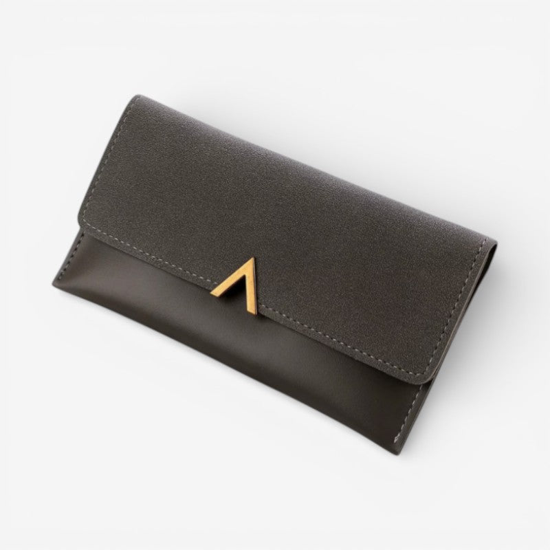 Hasp Handbag with Back Zipper