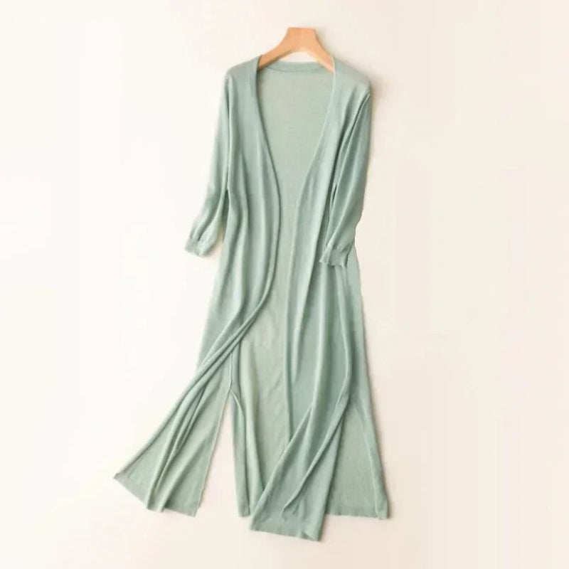 Women’s Open Front Cardigan Long Sleeve Relaxed Fit