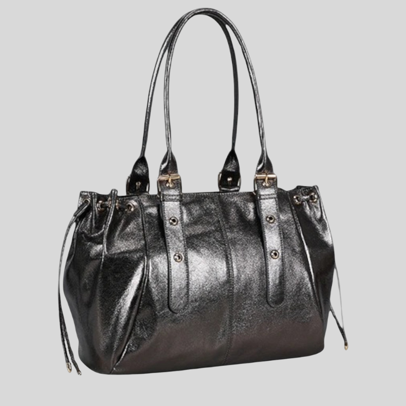 Women's Shoulder Bag with Multi-Compartment and Adjustable Strap
