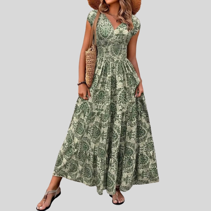 Women’s Maxi Dress Sleeveless V Neck