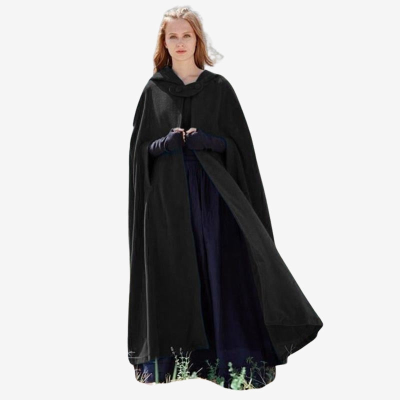 Sophia – Sleeveless Overcoat With Hooded Design