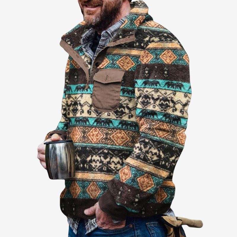 Liam – Long Sleeve Jacket with Standup Collar