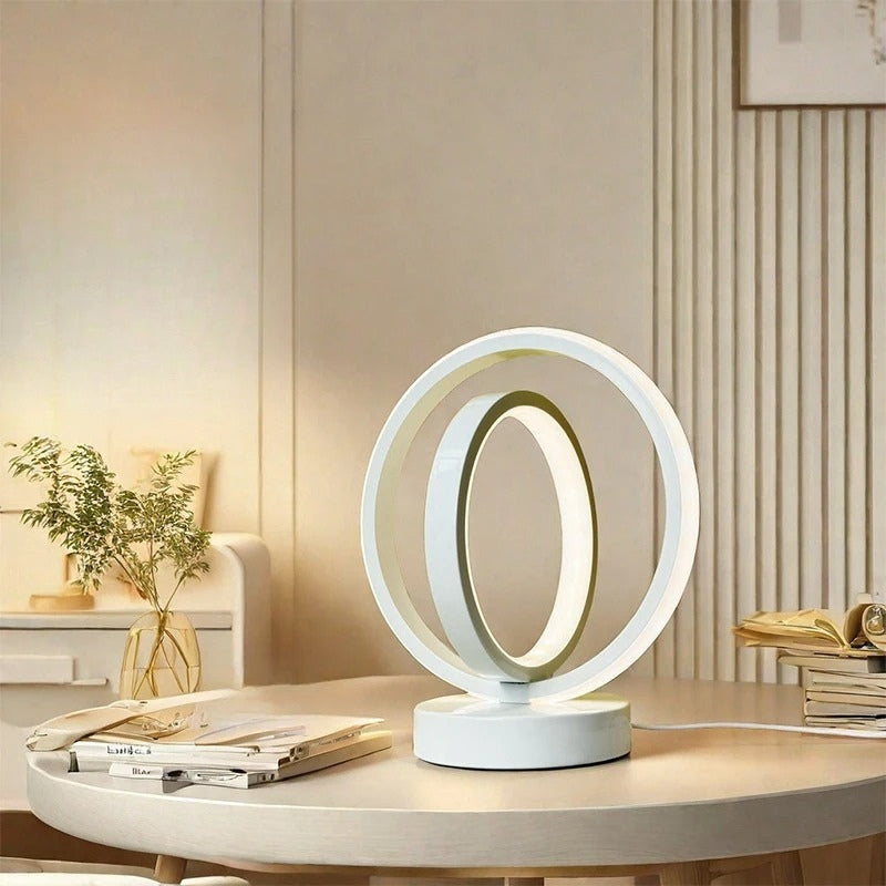 LumoTier – LED Bureaulamp met Dubbele Ringen Velani