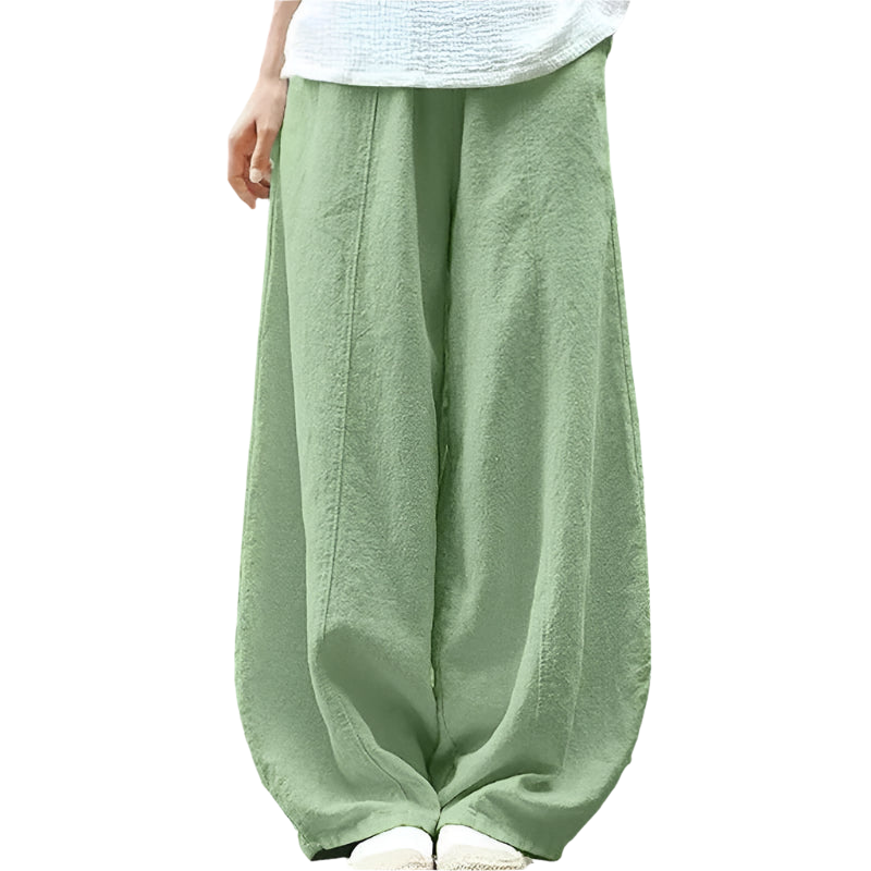 Naleya – Wijde Broek met Zakjes en Losse Pasvorm Velani