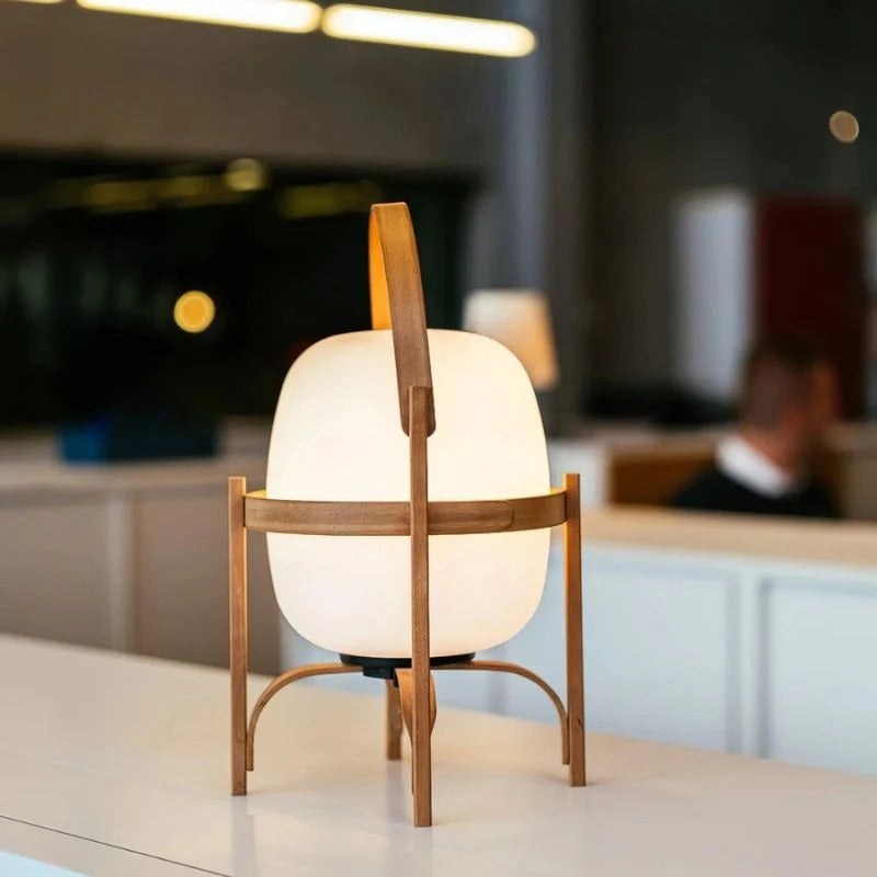 GlowLantern – LED Table Lamp with Decorative Lantern Design