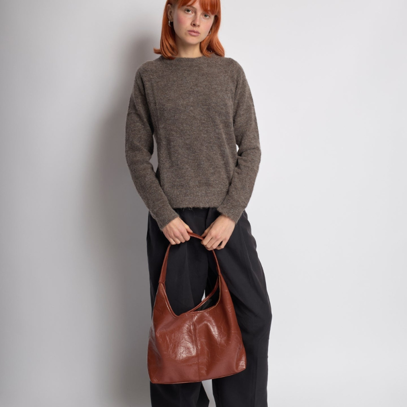 Karen - Grote Totebag met Ritsopening en Schouderriem Velani