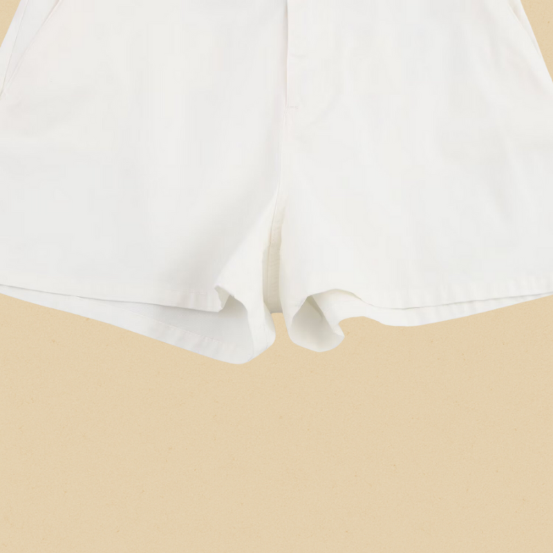 Women's Pleated Front Casual Shorts