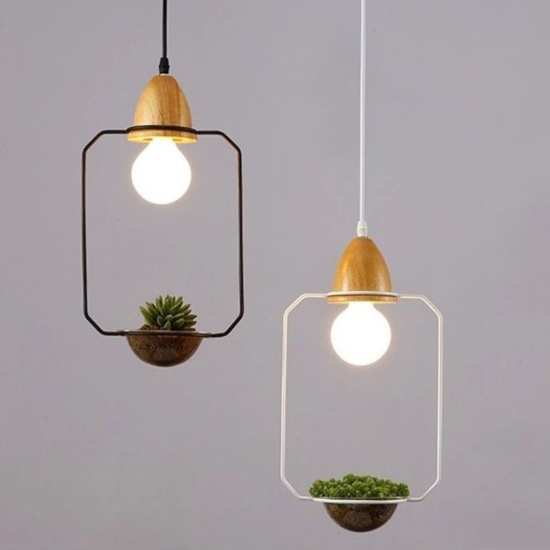 LumiBloom – Decorative LED Pendant Lamp with Flower Pot Design