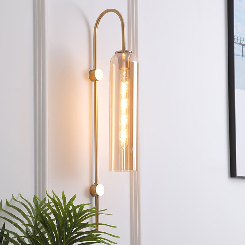 LumaArc – LED Wall Lamp with Round Head & Curved Arm