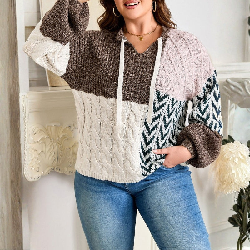 Rebecca – Knotted Sweater With Long Sleeve and Round Neck