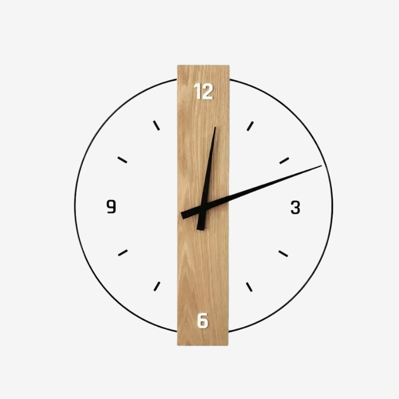 TimeLoom – Round Wall Clock with Clear Face & Large Numbers