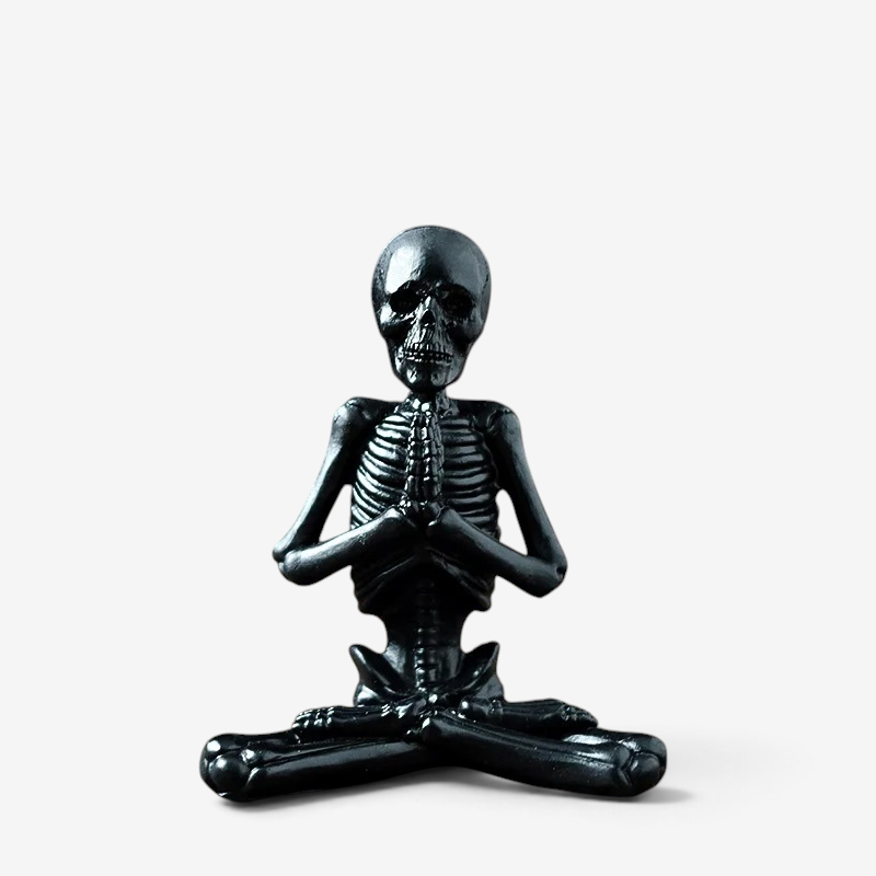 Spooky Resin Skeleton Figurine for Halloween