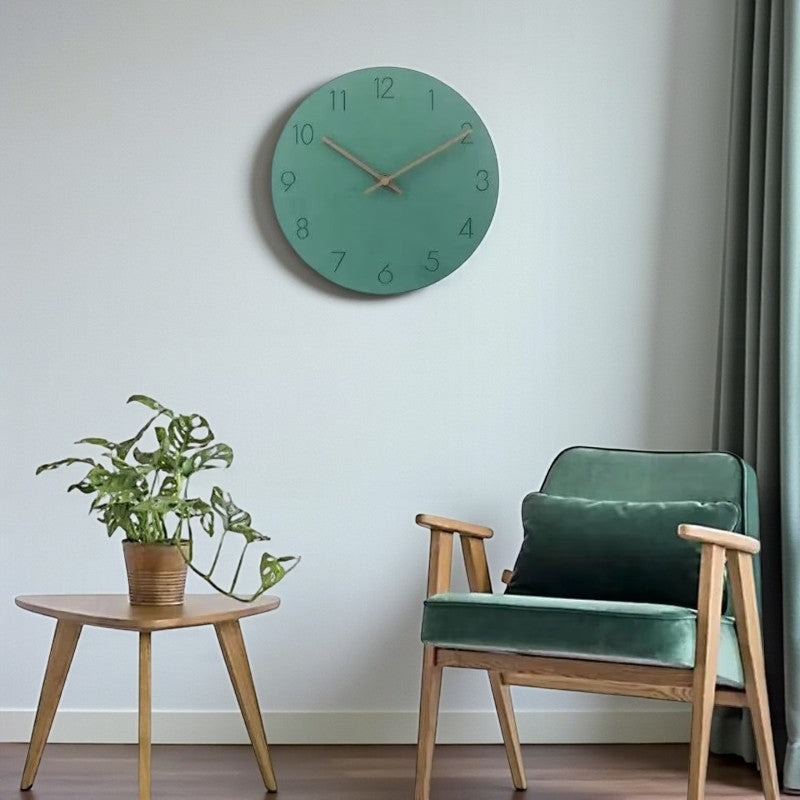 TimeLine – Moderne Ronde Wandklok met Duidelijke Numerieke Weergave Velani