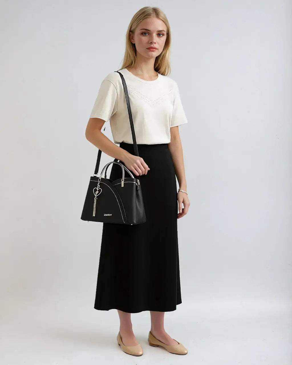 PU Leren Handtas Met AfneembareSschouderband-Handbags-Velani-Velani