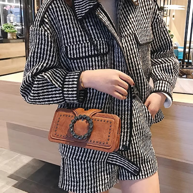 Sanne – Moderne Schoudertas met Lange Band en Rits Velani