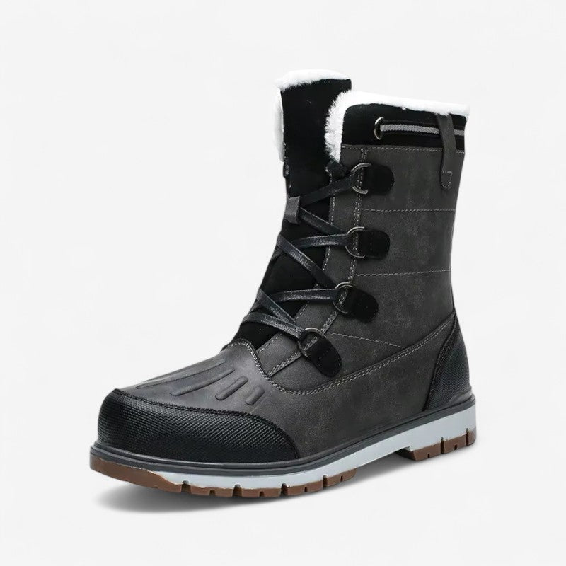 Julian – Enkellaarzen met Fleece Voering en Ronde Neus Velani