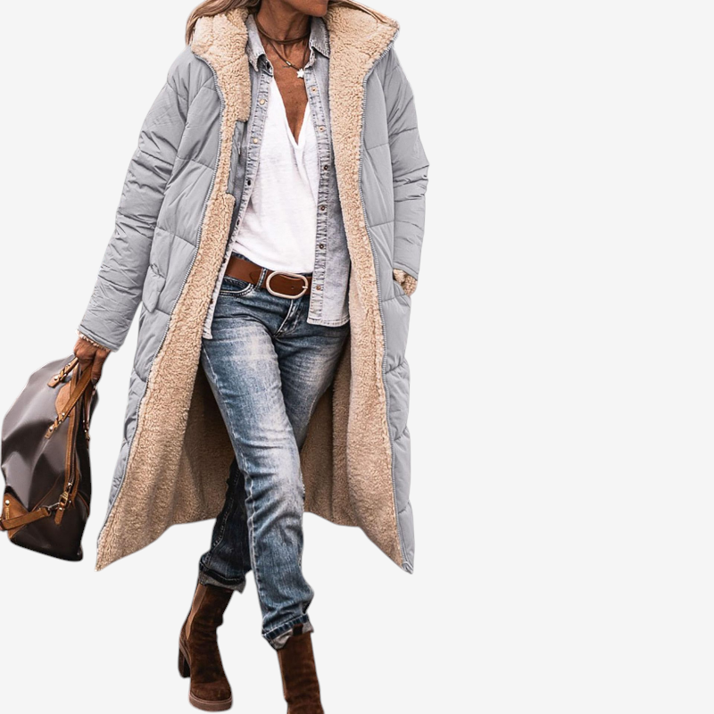 Women's Cozy Hooded Parka Coat