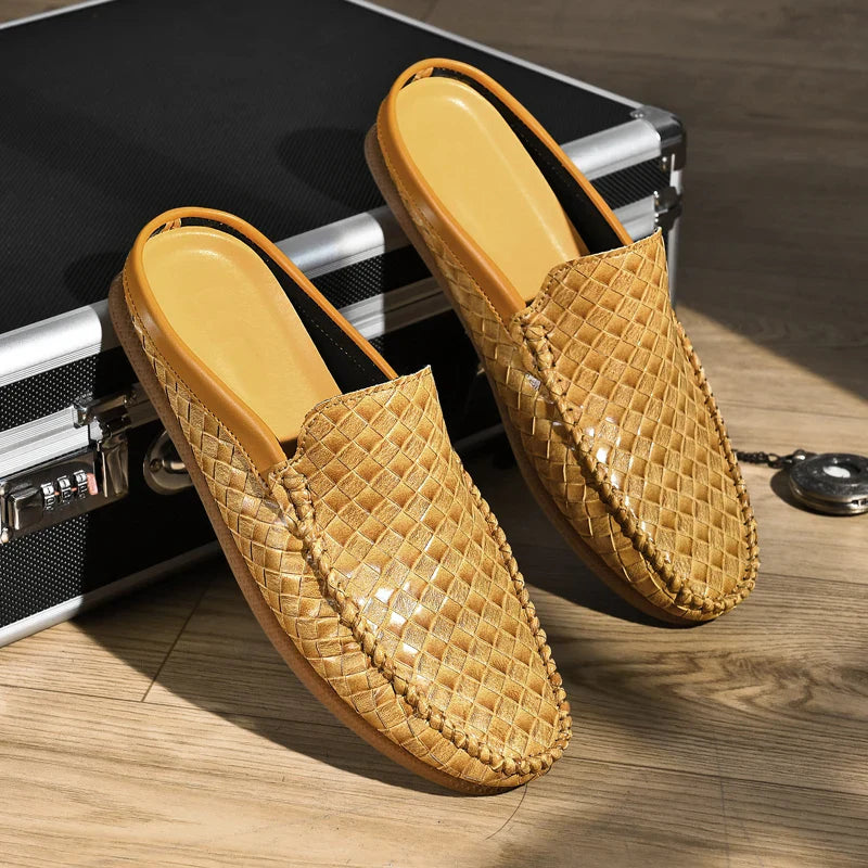 Willie – Slip-on halve slippers met lage zool Velani